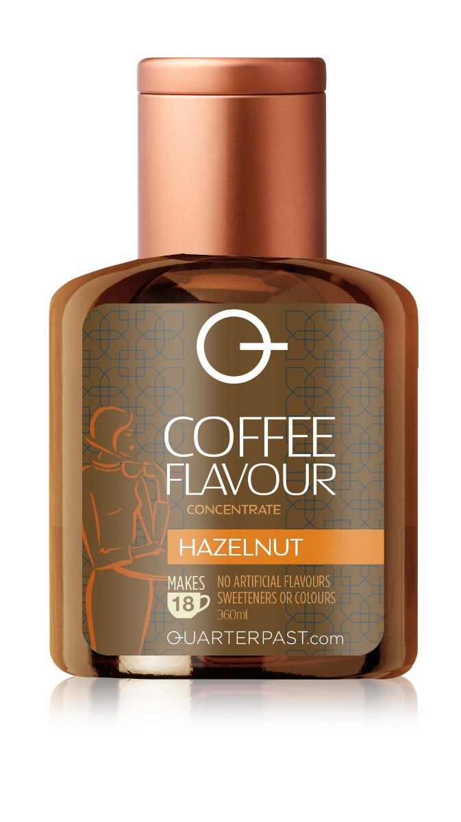 Hazelnut Syrup for Coffee 360ml x 4 Zero VAT