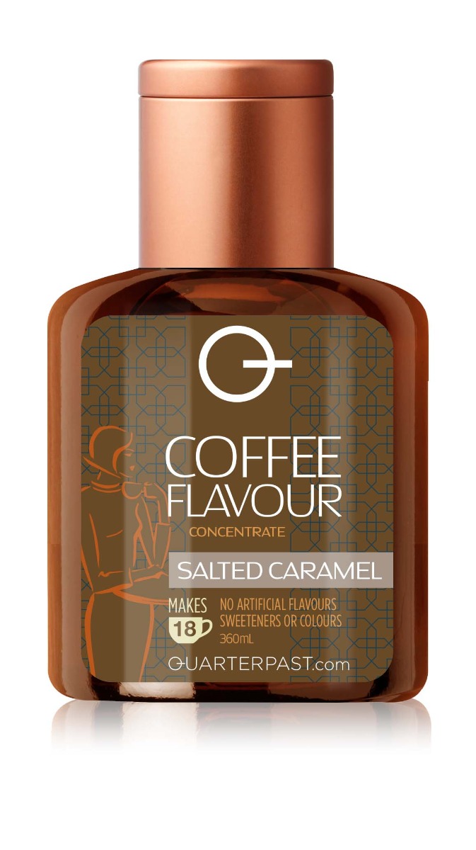 Salted Caramel Syrup for Coffee 360ml x 4 Zero VAT
