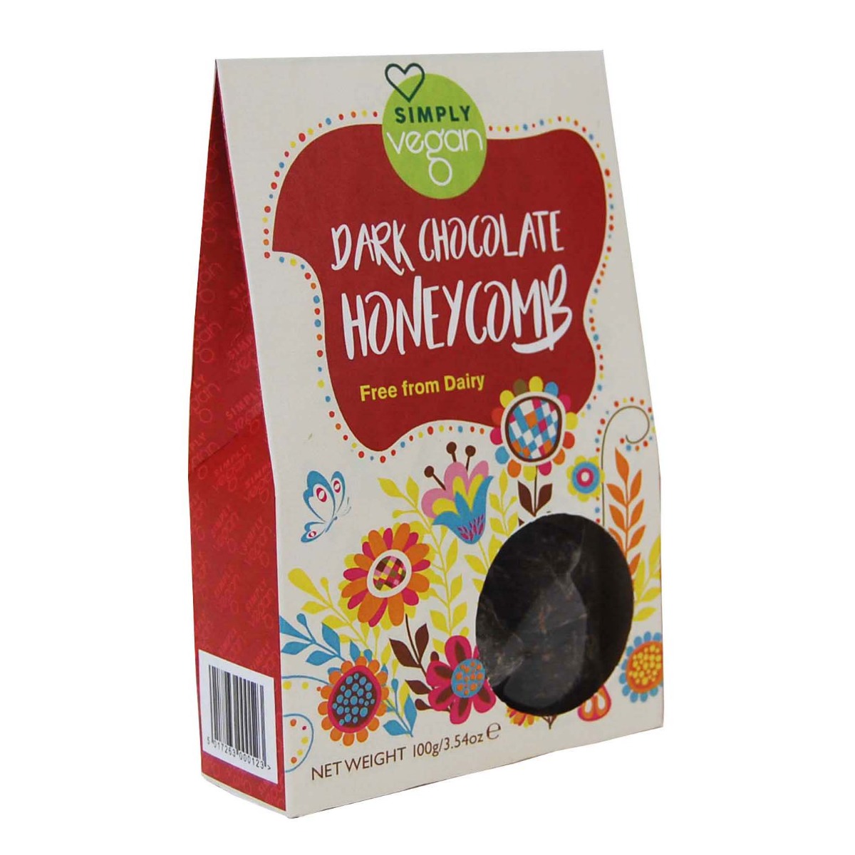 Simply Vegan Dark Chocolate Honeycomb 100g x 12